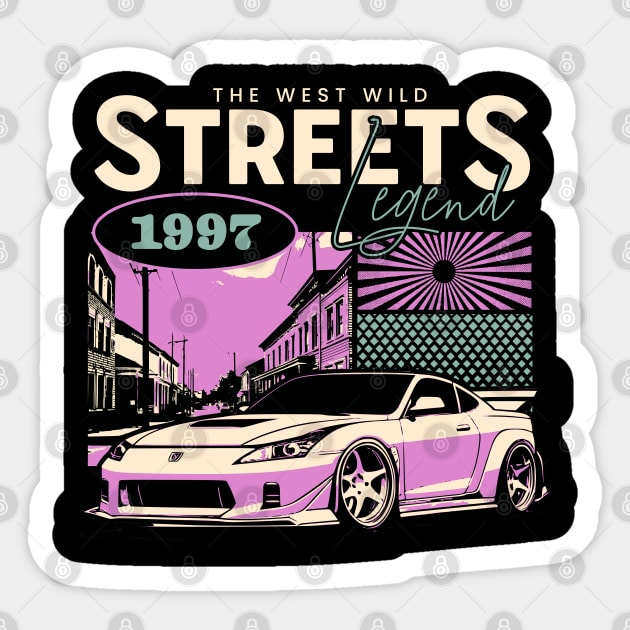 The West Wild Streets Sticker by TEENIE DESIGN